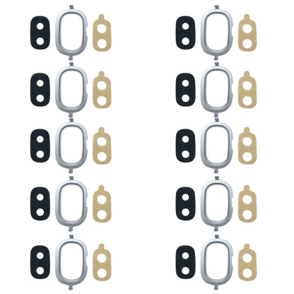 For Galaxy J4, J400F/DS, J400G/DS 10pcs Back Camera Bezel with Lens Cover & Adhesive (Blue) - Camera Series by buy2fix | Online Shopping UK | buy2fix