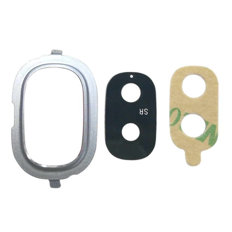 For Galaxy J4, J400F/DS, J400G/DS 10pcs Back Camera Bezel with Lens Cover & Adhesive (Blue) - Camera Series by buy2fix | Online Shopping UK | buy2fix