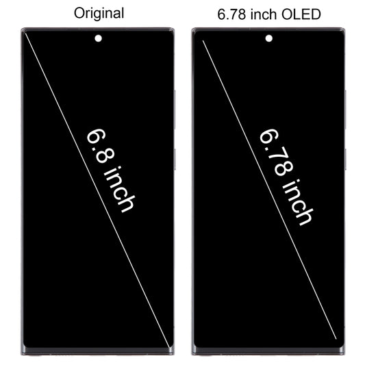 For Samsung Galaxy S23 Ultra 5G SM-S918U US Edition 6.78 inch OLED LCD Screen Digitizer Full Assembly with Frame (Black) -  by buy2fix | Online Shopping UK | buy2fix