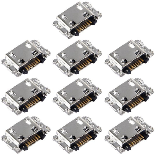 For Samsung Galaxy A6+ 2018 SM-A605 10pcs Charging Port Connector - Tail Connector by buy2fix | Online Shopping UK | buy2fix