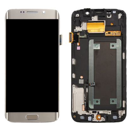 Original Super AMOLED LCD Screen For Samsung Galaxy S6 Edge SM-G925F Digitizer Full Assembly with Frame (Gold) - LCD Screen by buy2fix | Online Shopping UK | buy2fix