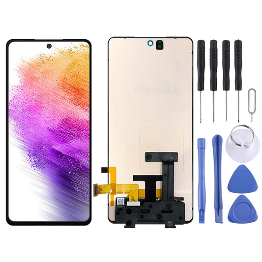 Original Super AMOLED LCD Screen For Samsung Galaxy A73 with Digitizer Full Assembly - LCD Screen by buy2fix | Online Shopping UK | buy2fix