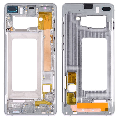 For Samsung Galaxy S10+ Middle Frame Bezel Plate with Side Keys (Silver) - Frame Bezel Plate by buy2fix | Online Shopping UK | buy2fix