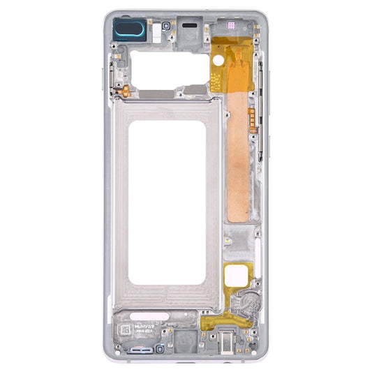 For Samsung Galaxy S10+ Middle Frame Bezel Plate with Side Keys (Silver) - Frame Bezel Plate by buy2fix | Online Shopping UK | buy2fix