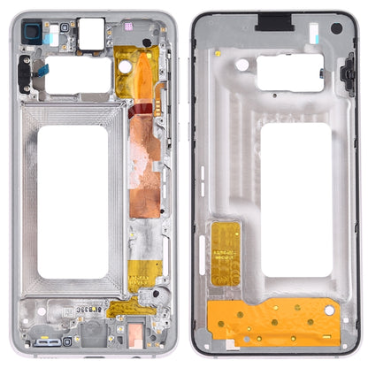 For Samsung Galaxy S10e SM-G970F/DS, SM-G970U, SM-G970W  Middle Frame Bezel Plate with Side Keys (White) - Frame Bezel Plate by buy2fix | Online Shopping UK | buy2fix