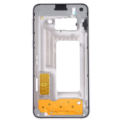 For Samsung Galaxy S10e SM-G970F/DS, SM-G970U, SM-G970W  Middle Frame Bezel Plate with Side Keys (White) - Frame Bezel Plate by buy2fix | Online Shopping UK | buy2fix