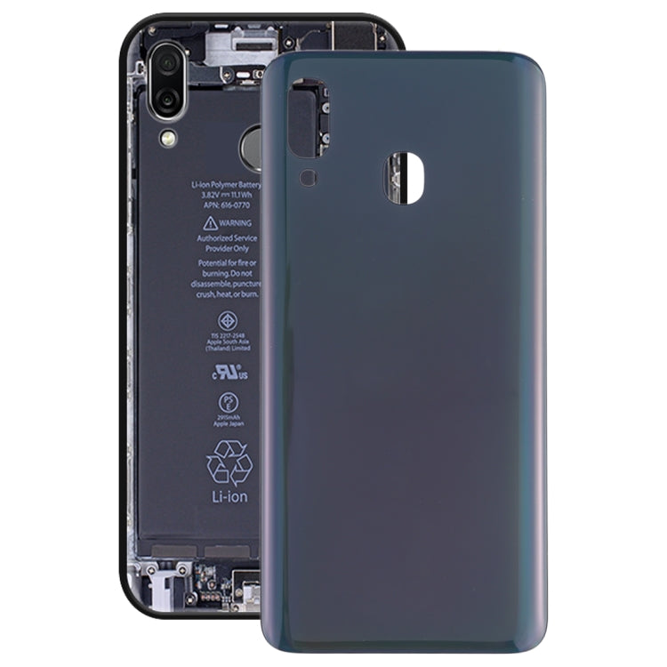 For Galaxy A20 SM-A205F/DS Battery Back Cover (Black) - Back Cover by buy2fix | Online Shopping UK | buy2fix