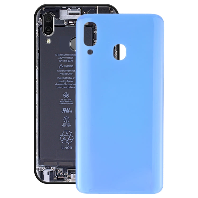 For Galaxy A20 SM-A205F/DS Battery Back Cover (Blue) - Back Cover by buy2fix | Online Shopping UK | buy2fix