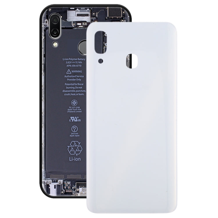 For Galaxy A30 SM-A305F/DS, A305FN/DS, A305G/DS, A305GN/DS Battery Back Cover (White) - Back Cover by buy2fix | Online Shopping UK | buy2fix