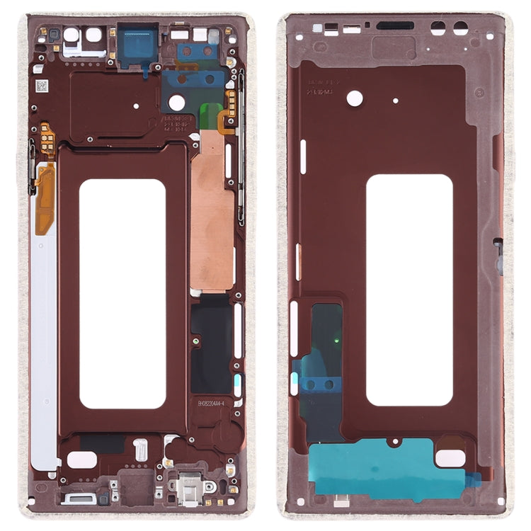 For Samsung Galaxy Note9 SM-N960F/DS, SM-N960U, SM-N9600/DS  Middle Frame Bezel Plate with Side Keys (Gold) - Frame Bezel Plate by buy2fix | Online Shopping UK | buy2fix