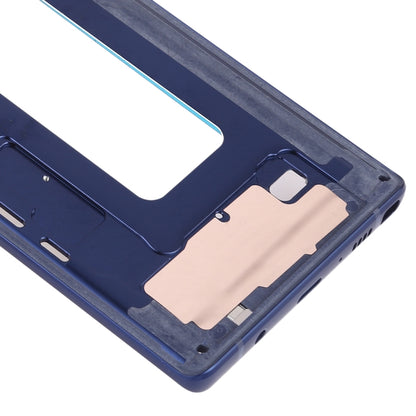 For Samsung Galaxy Note9 SM-N960F/DS, SM-N960U, SM-N9600/DS  Middle Frame Bezel Plate with Side Keys (Blue) - Frame Bezel Plate by buy2fix | Online Shopping UK | buy2fix