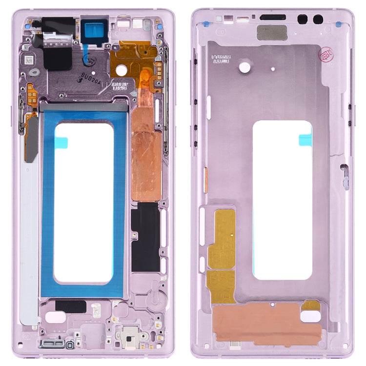 For Samsung Galaxy Note9 SM-N960F/DS, SM-N960U, SM-N9600/DS  Middle Frame Bezel Plate with Side Keys (Purple) - Frame Bezel Plate by buy2fix | Online Shopping UK | buy2fix