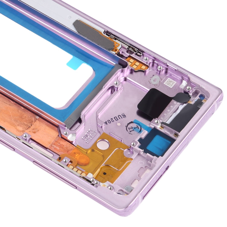 For Samsung Galaxy Note9 SM-N960F/DS, SM-N960U, SM-N9600/DS  Middle Frame Bezel Plate with Side Keys (Purple) - Frame Bezel Plate by buy2fix | Online Shopping UK | buy2fix