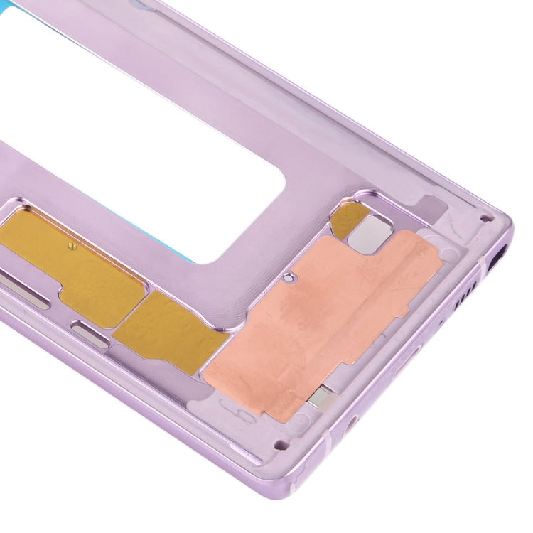 For Samsung Galaxy Note9 SM-N960F/DS, SM-N960U, SM-N9600/DS  Middle Frame Bezel Plate with Side Keys (Purple) - Frame Bezel Plate by buy2fix | Online Shopping UK | buy2fix