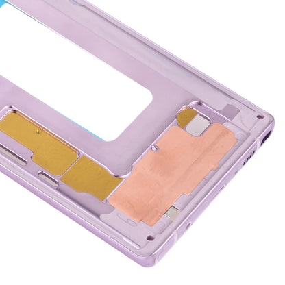 For Samsung Galaxy Note9 SM-N960F/DS, SM-N960U, SM-N9600/DS  Middle Frame Bezel Plate with Side Keys (Purple) - Frame Bezel Plate by buy2fix | Online Shopping UK | buy2fix