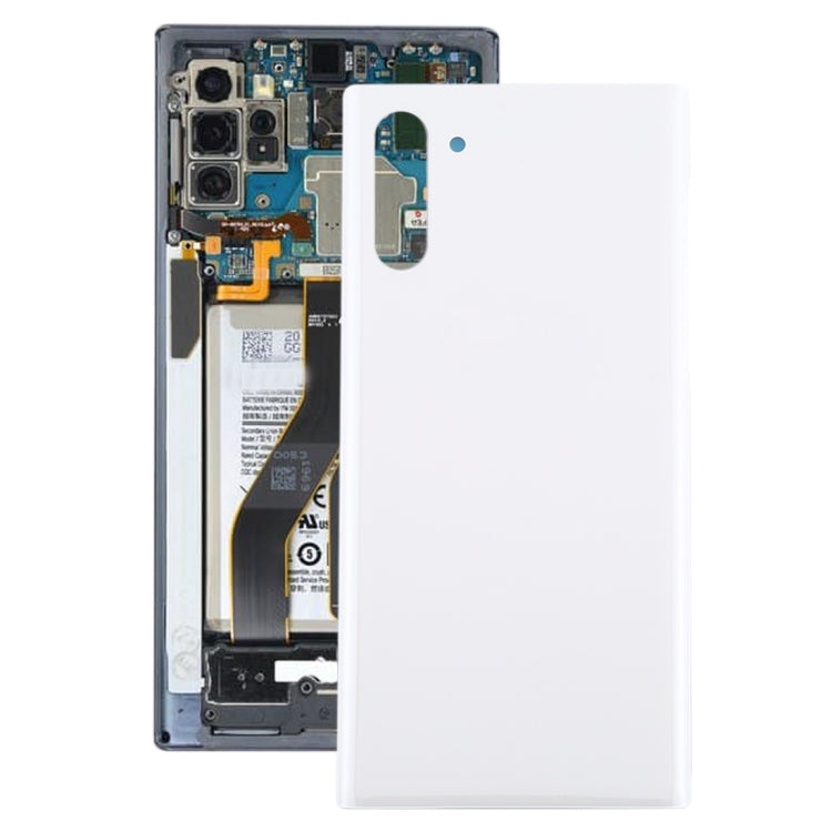 For Galaxy Note 10 Battery Back Cover (White) - Back Cover by buy2fix | Online Shopping UK | buy2fix