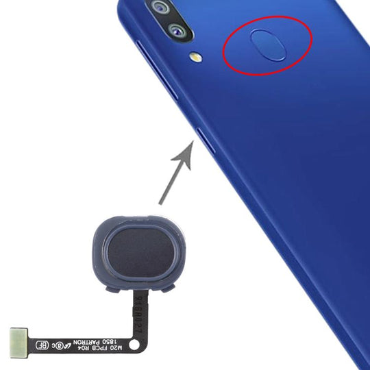 For Galaxy M20 Fingerprint Sensor Flex Cable(Black)