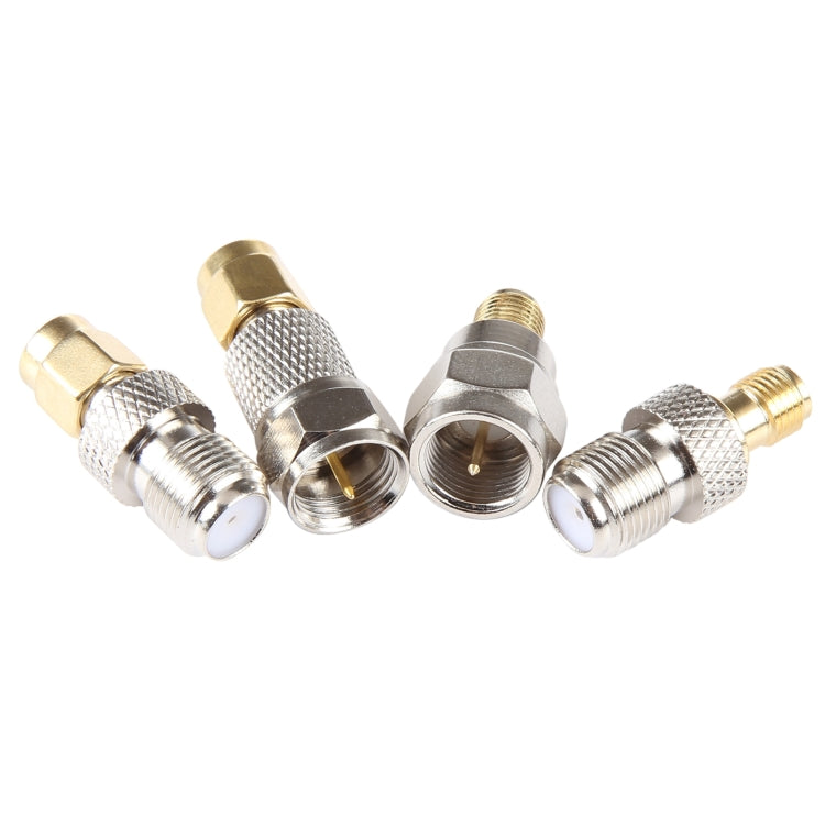 4 in 1 F To SMA RF Coaxial Connector Adapter - Cable & Adapter by buy2fix | Online Shopping UK | buy2fix