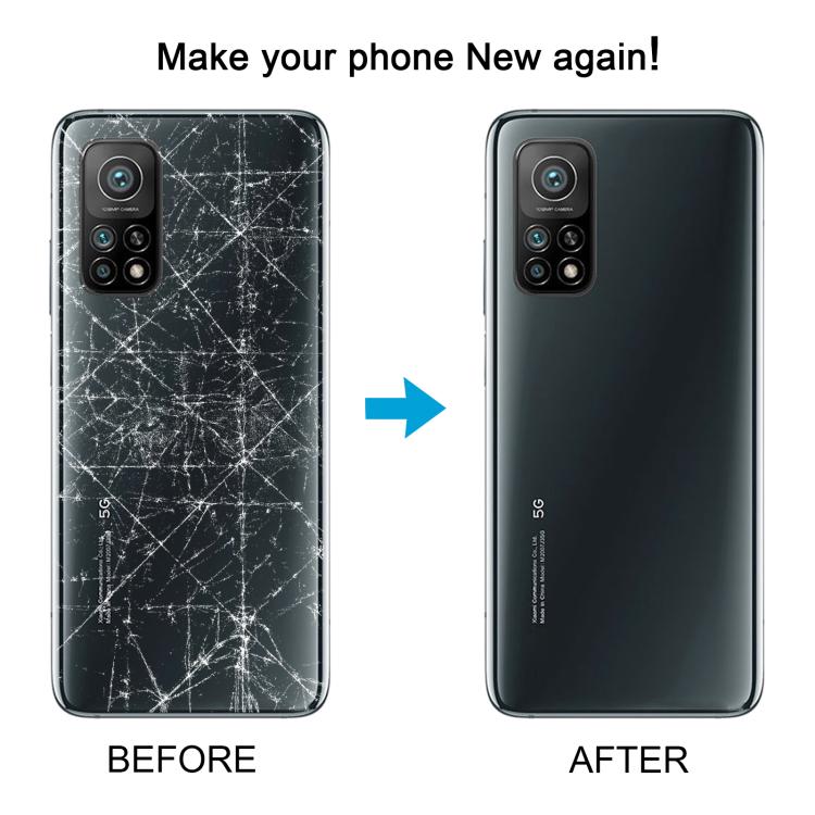 Original Battery Back Cover for Xiaomi Mi 10T Pro 5G / Mi 10T 5G M2007J3SG M2007J3SY(Silver) by buy2fix