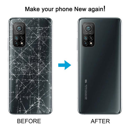 Original Battery Back Cover for Xiaomi Mi 10T Pro 5G / Mi 10T 5G M2007J3SG M2007J3SY(Silver) by buy2fix