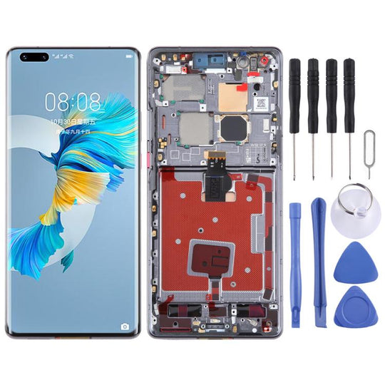 Écran LCD d'origine et numériseur complet avec cadre pour Huawei Mate 40 Pro (noir)