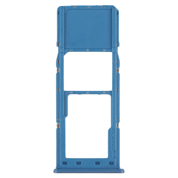 For Samsung Galaxy A12 SM-A125 SIM Card Tray + Micro SD Card Tray (Blue) - Card Tray by buy2fix | Online Shopping UK | buy2fix