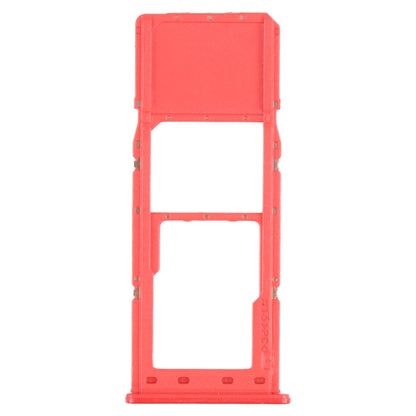 For Samsung Galaxy A12 SM-A125 SIM Card Tray + Micro SD Card Tray (Red) - Card Tray by buy2fix | Online Shopping UK | buy2fix