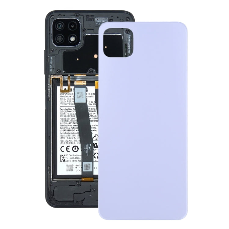 For Samsung Galaxy A22 5G Battery Back Cover (Purple) - Back Cover by buy2fix | Online Shopping UK | buy2fix