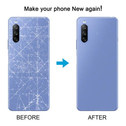 For Sony Xperia 10 III Battery Back Cover(Yellow) - Back Cover by buy2fix | Online Shopping UK | buy2fix