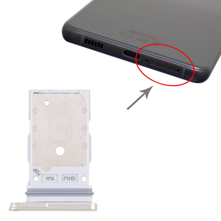 For Samsung Galaxy S21 FE 5G SM-G990B Original SIM Card Tray + SIM Card Tray (Green) - Card Tray by buy2fix | Online Shopping UK | buy2fix