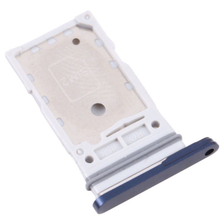 For Samsung Galaxy S21 FE 5G SM-G990B Original SIM Card Tray + SIM Card Tray (Blue) - Card Tray by buy2fix | Online Shopping UK | buy2fix