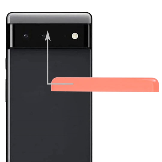 Couverture arrière supérieure avant pour Google Pixel 6 (rouge)