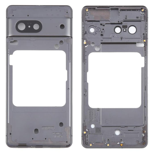 For Google Pixel 7 Front Housing LCD Frame Bezel Plate(Black) - Frame Bezel Plate by buy2fix | Online Shopping UK | buy2fix