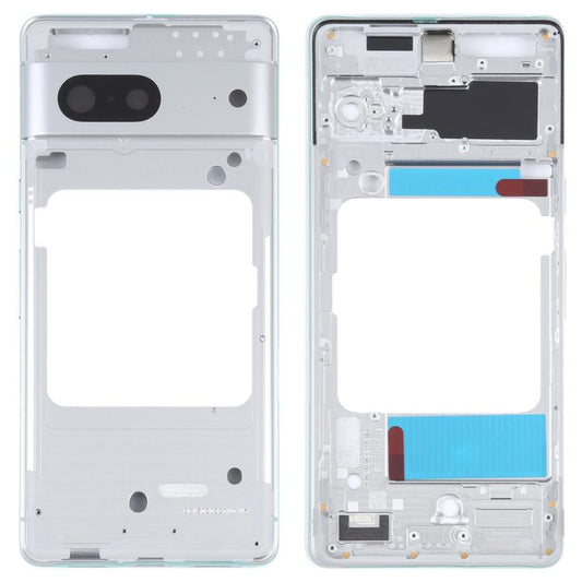 For Google Pixel 7 Front Housing LCD Frame Bezel Plate(Silver) - Frame Bezel Plate by buy2fix | Online Shopping UK | buy2fix
