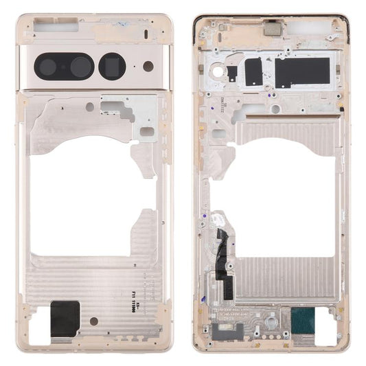 For Google Pixel 7 Pro Front Housing LCD Frame Bezel Plate(Gold) - Frame Bezel Plate by buy2fix | Online Shopping UK | buy2fix
