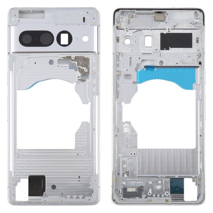 For Google Pixel 7 Pro Front Housing LCD Frame Bezel Plate (Silver) - Frame Bezel Plate by buy2fix | Online Shopping UK | buy2fix