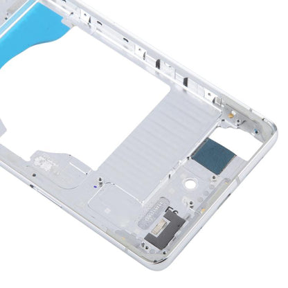For Google Pixel 7 Pro Front Housing LCD Frame Bezel Plate (Silver) - Frame Bezel Plate by buy2fix | Online Shopping UK | buy2fix