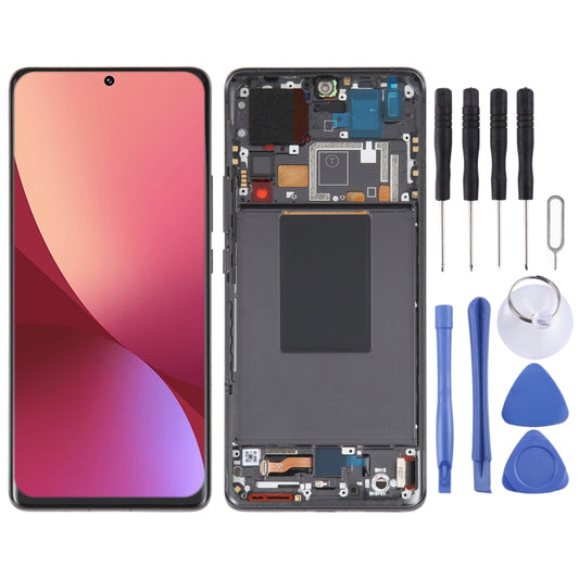 For Xiaomi 12 Pro / 12S Pro AMOLED Original LCD Screen Digitizer Full Assembly with Frame(Black) - LCD Screen by buy2fix | Online Shopping UK | buy2fix