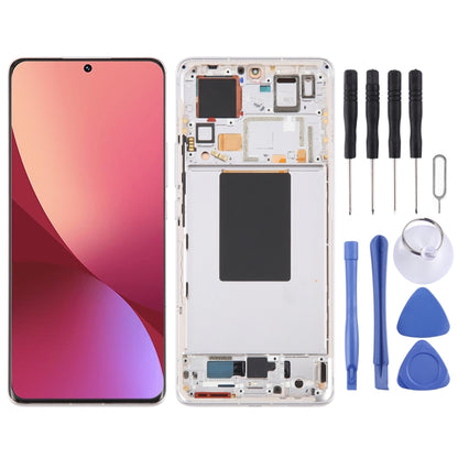 For Xiaomi 12 Pro / 12S Pro AMOLED Original LCD Screen Digitizer Full Assembly with Frame (Gold) by buy2fix