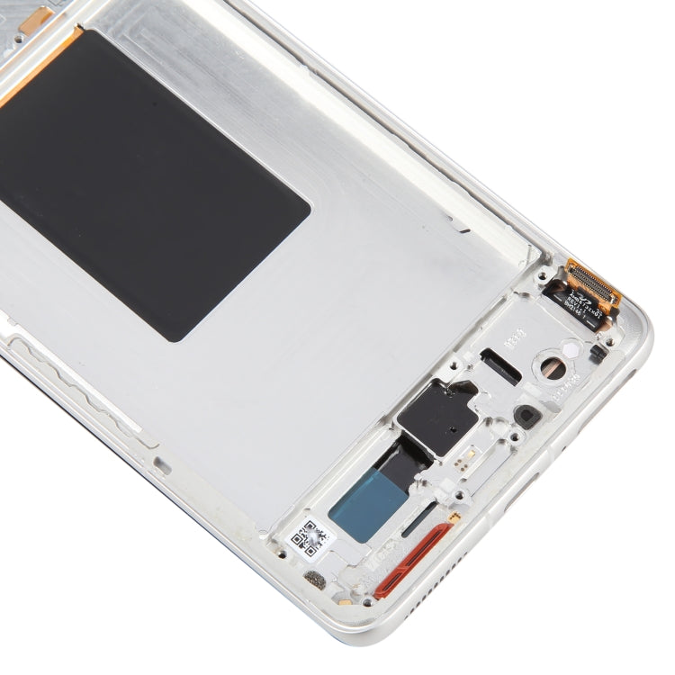 For Xiaomi 12 Pro / 12S Pro AMOLED Original LCD Screen Digitizer Full Assembly with Frame (Silver) by buy2fix