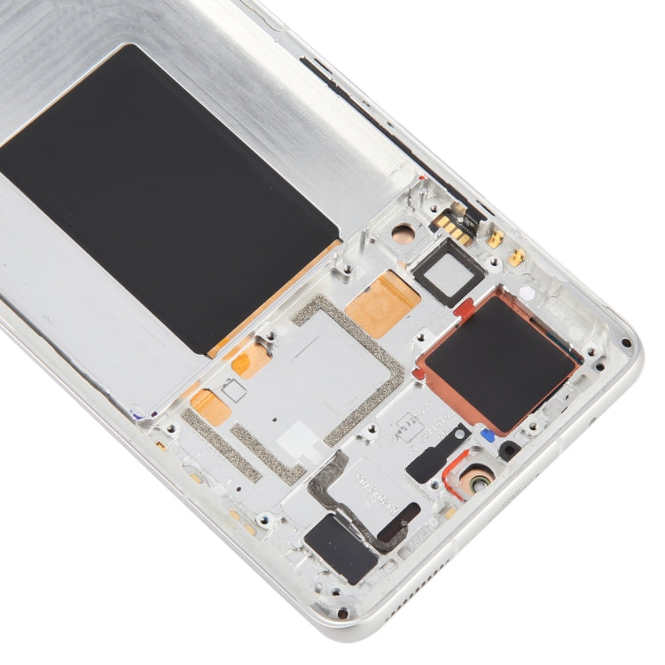 For Xiaomi 12 Pro / 12S Pro AMOLED Original LCD Screen Digitizer Full Assembly with Frame (Silver) by buy2fix