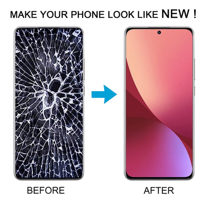 For Xiaomi 12 Pro / 12S Pro AMOLED Original LCD Screen Digitizer Full Assembly with Frame (Silver) by buy2fix