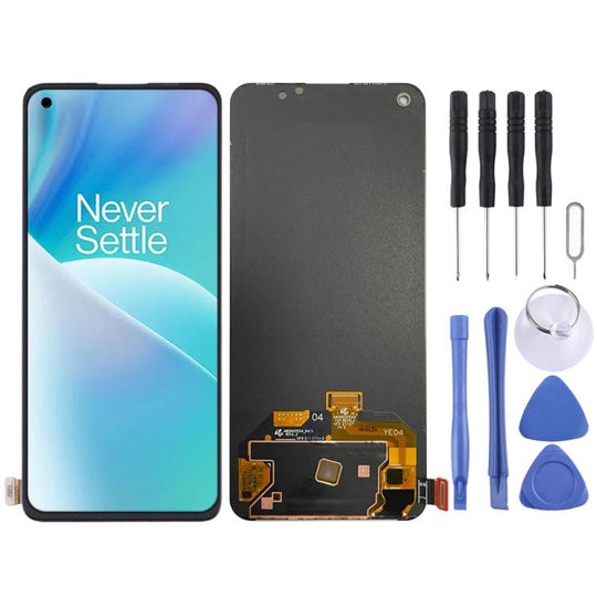 Écran LCD AMOLED pour OnePlus Nord 2T CPH2399 CPH2401 avec assemblage complet de numériseur (noir)