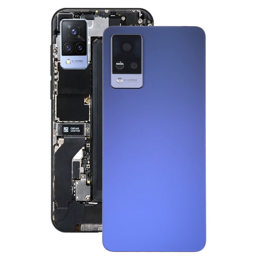 For vivo V21 Original Battery Back Cover with Camera Lens Cover(Blue) - Back Cover by buy2fix | Online Shopping UK | buy2fix