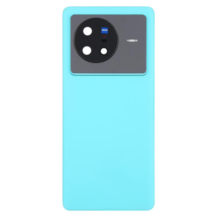 For vivo X80 Battery Back Cover with Camera Lens Cover(Blue) - Back Cover by buy2fix | Online Shopping UK | buy2fix
