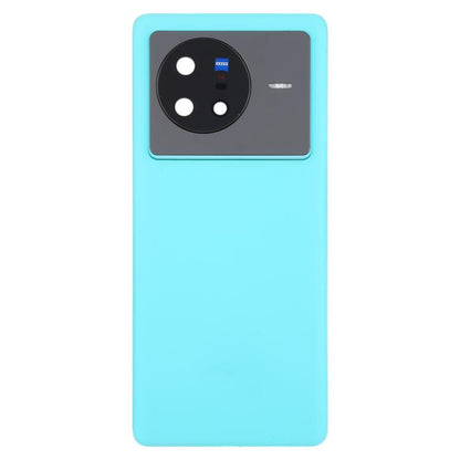 For vivo X80 Battery Back Cover with Camera Lens Cover(Blue) - Back Cover by buy2fix | Online Shopping UK | buy2fix