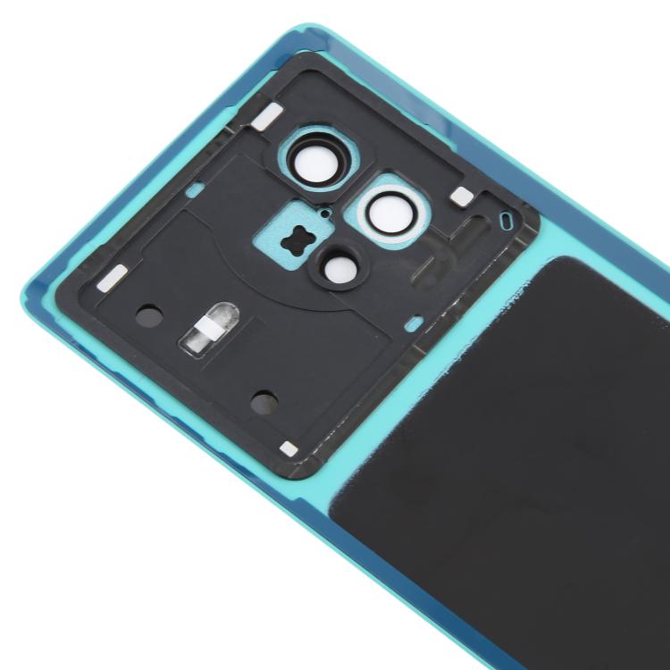 For vivo X80 Battery Back Cover with Camera Lens Cover(Blue) - Back Cover by buy2fix | Online Shopping UK | buy2fix