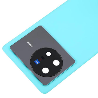 For vivo X80 Battery Back Cover with Camera Lens Cover(Blue) - Back Cover by buy2fix | Online Shopping UK | buy2fix