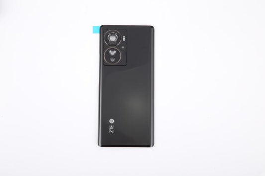 For ZTE Axon 40 Pro Battery Back Cover with Camera Lens Cover(Black) by buy2fix