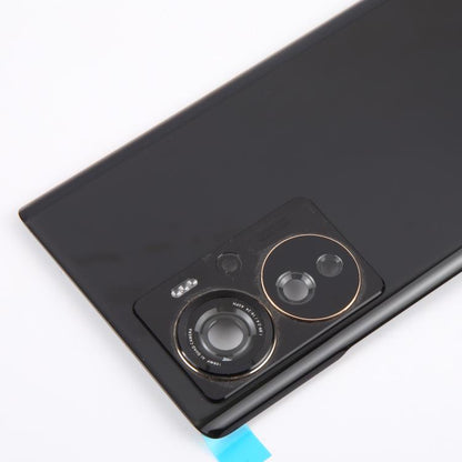 For ZTE Axon 40 Pro Battery Back Cover with Camera Lens Cover(Black) by buy2fix